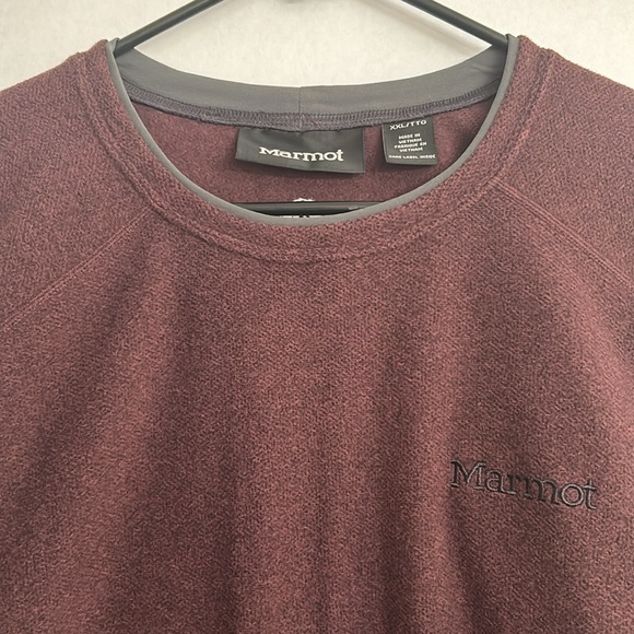 Marmot men’s burgundy sweater size XXL - Picture 2 of 7